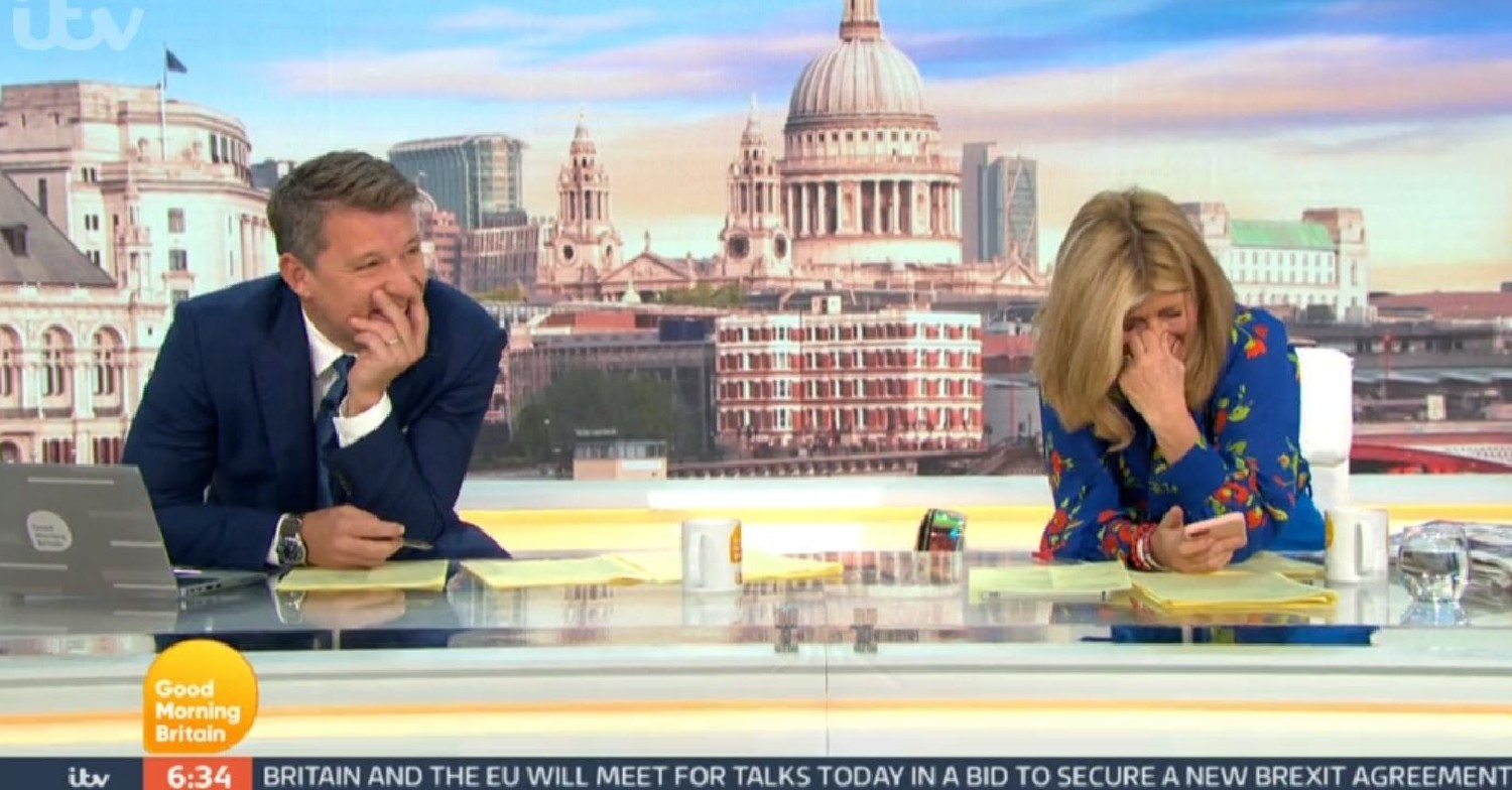 Ben Shephard and Kate Garraway laugh on GMB