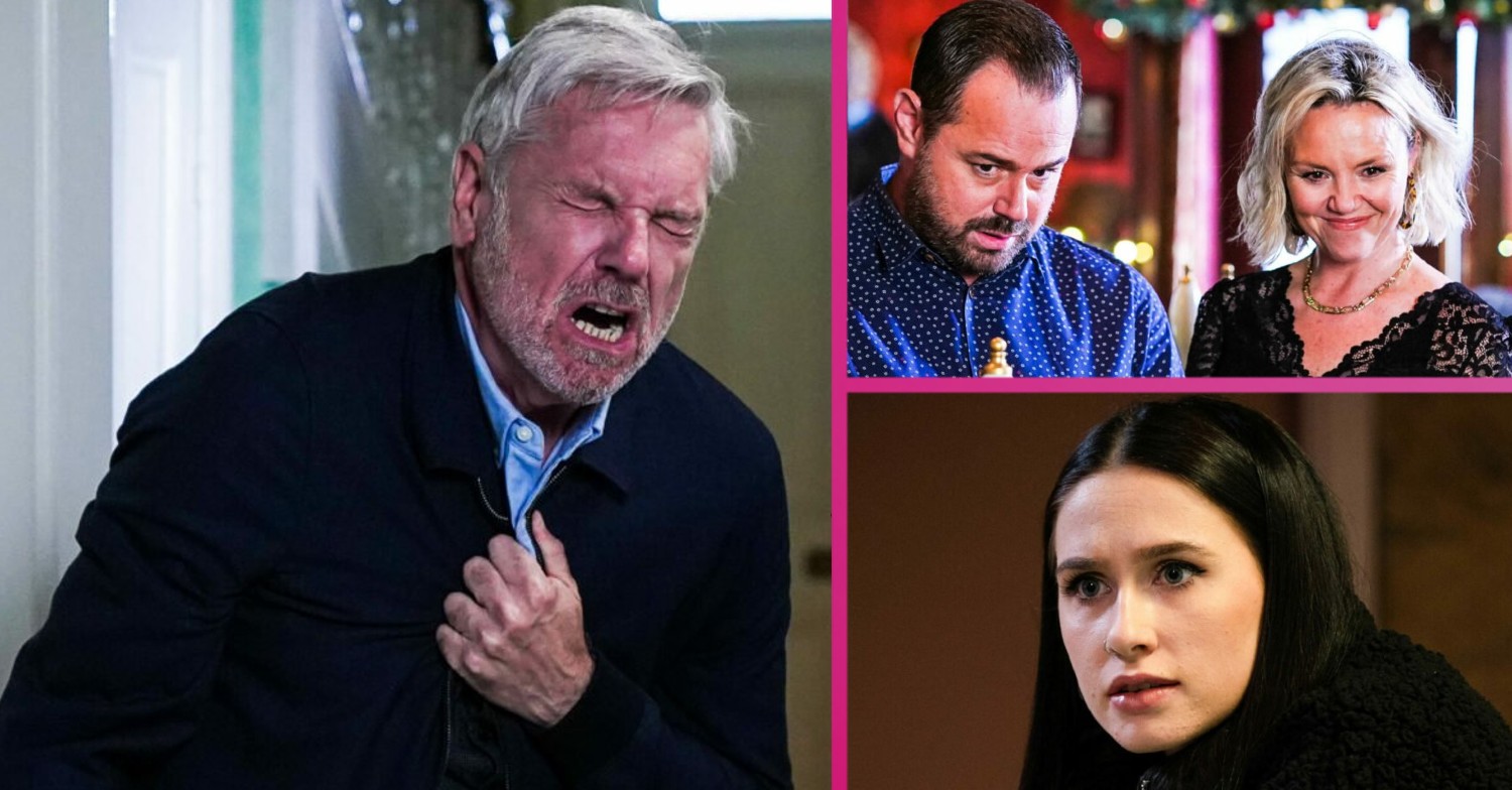 EastEnders Rocky heart attack, Mick and Janine smug and Dotty worried