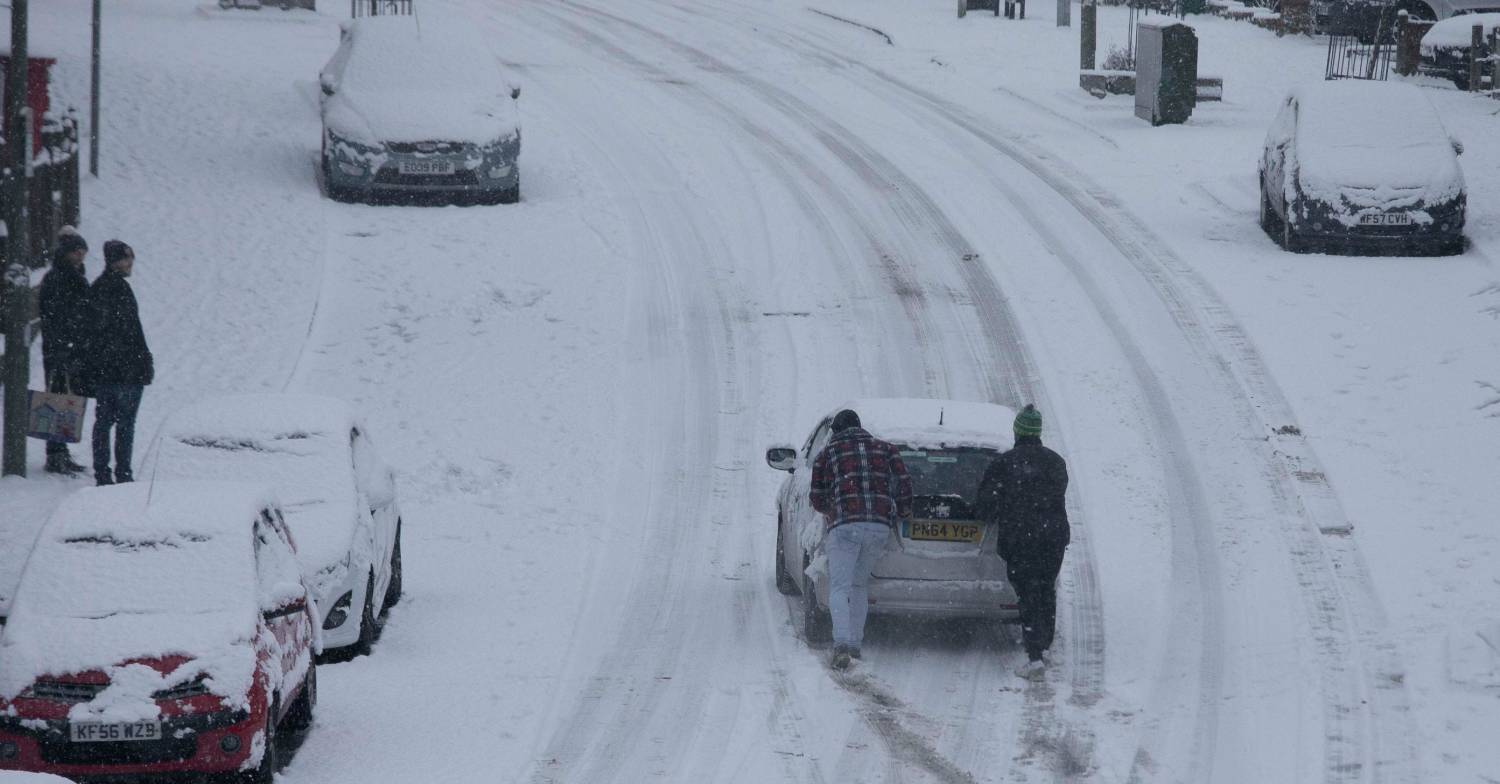 Snow can cause hazardous conditions for for drivers