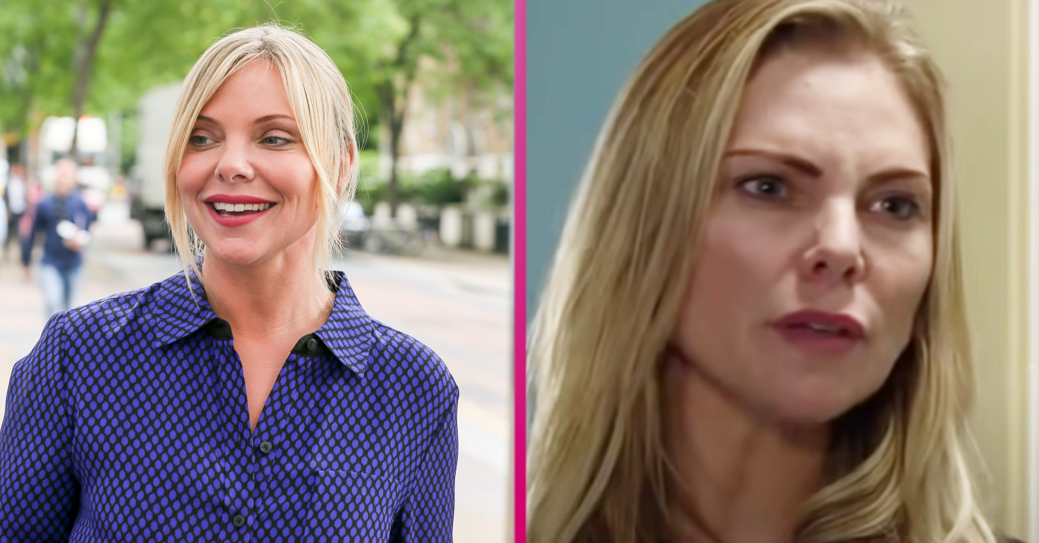 Samantha Womack smiling alongside her character Ronnie in EastEnders