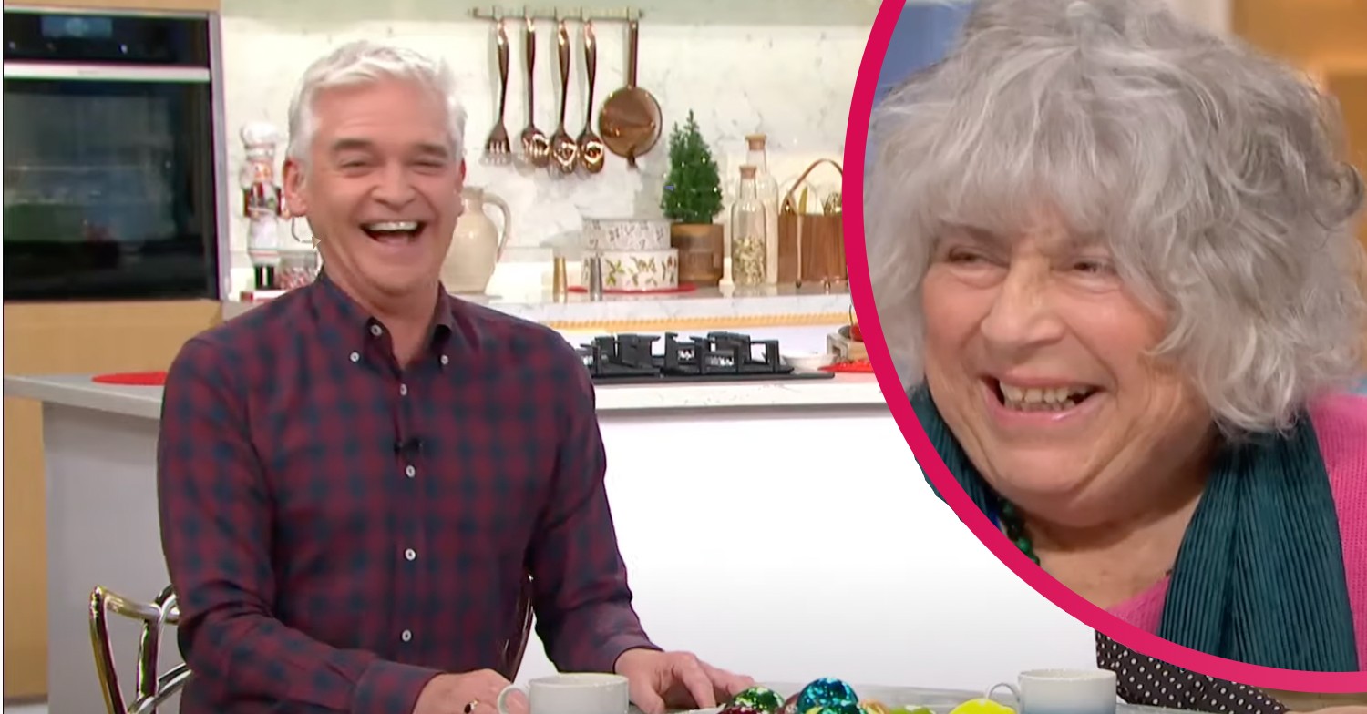 Miriam Margolyes and Philip Schofield on This Morning