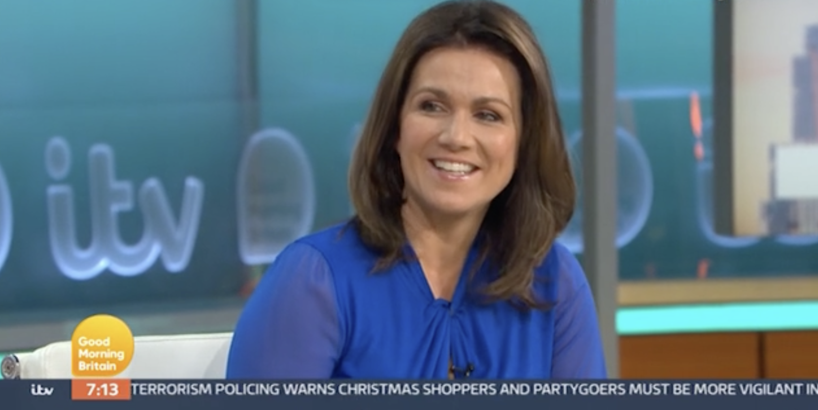 Susanna Reid on Good Morning Britain today