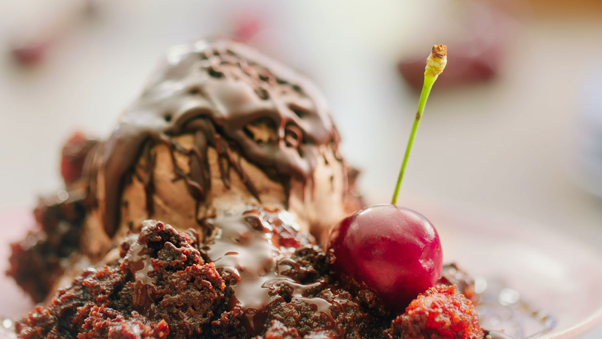 Chocolate and cherry cake