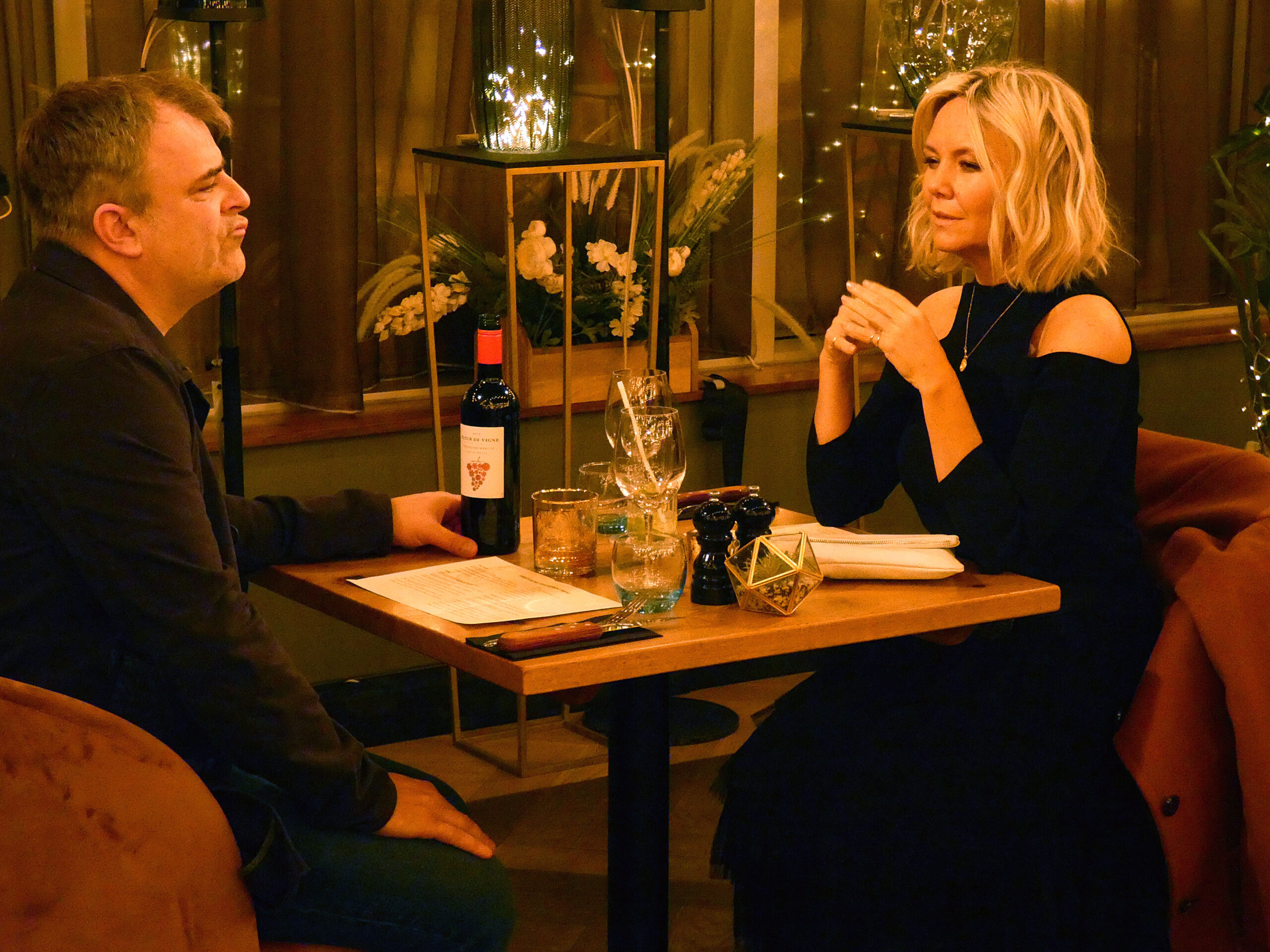 Steve McDonald on First Dates with Janine Butcher 
