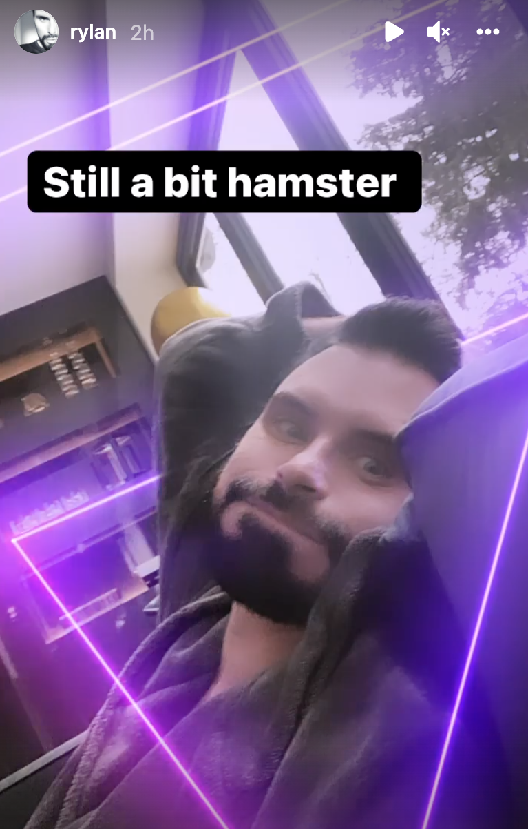 Rylan Clark joked that he needed to spend his money before divorce