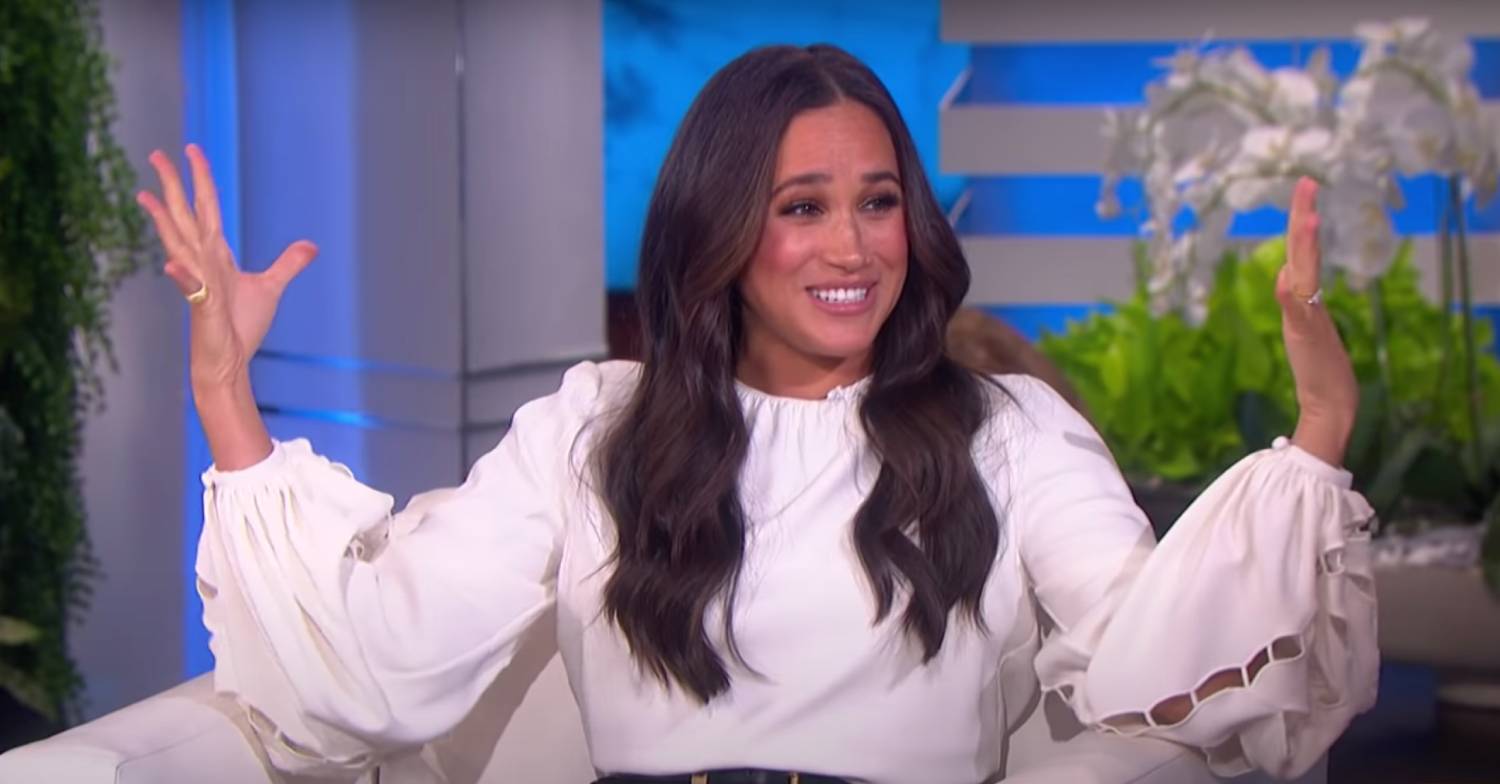 Meghan's blouse apparently retails at £1000