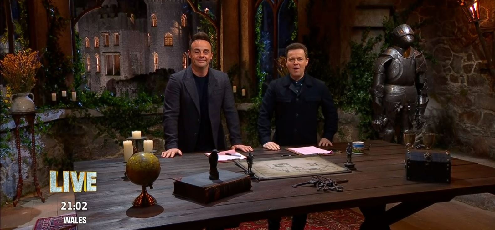 Ant and Dec on I'm A Celebrity in the castle