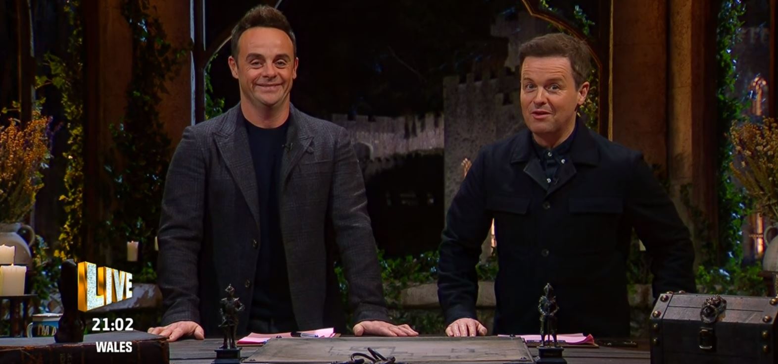 Ant and Dec on I'm A Celebrity in the castle