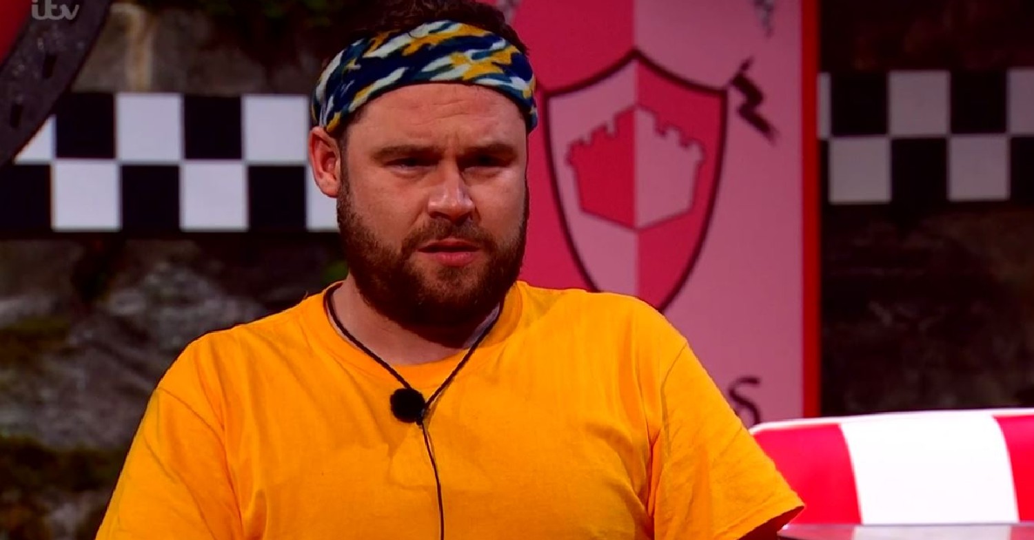 Danny Miller during I'm A Celebrity trial tonight