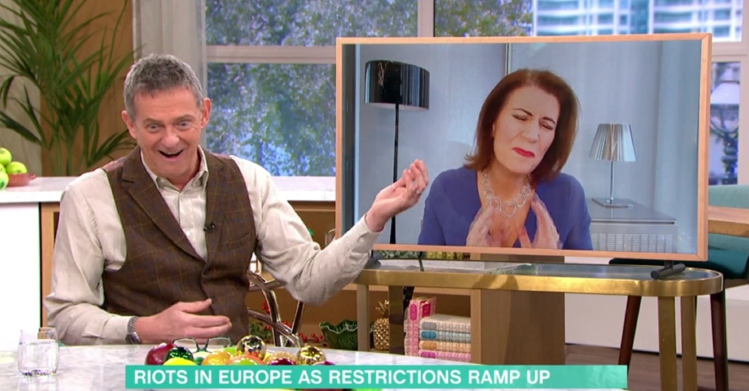 Matthew Wright, Julia Hartley-Brewer on This Morning today