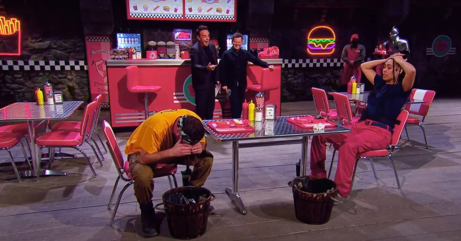 Danny Miller seemed to be really suffering in the Dreaded Diner