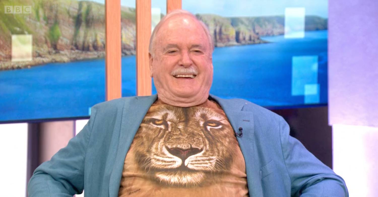 John Cleese was appearing on The One Show to promote the release of Clifford the Big Red Dog