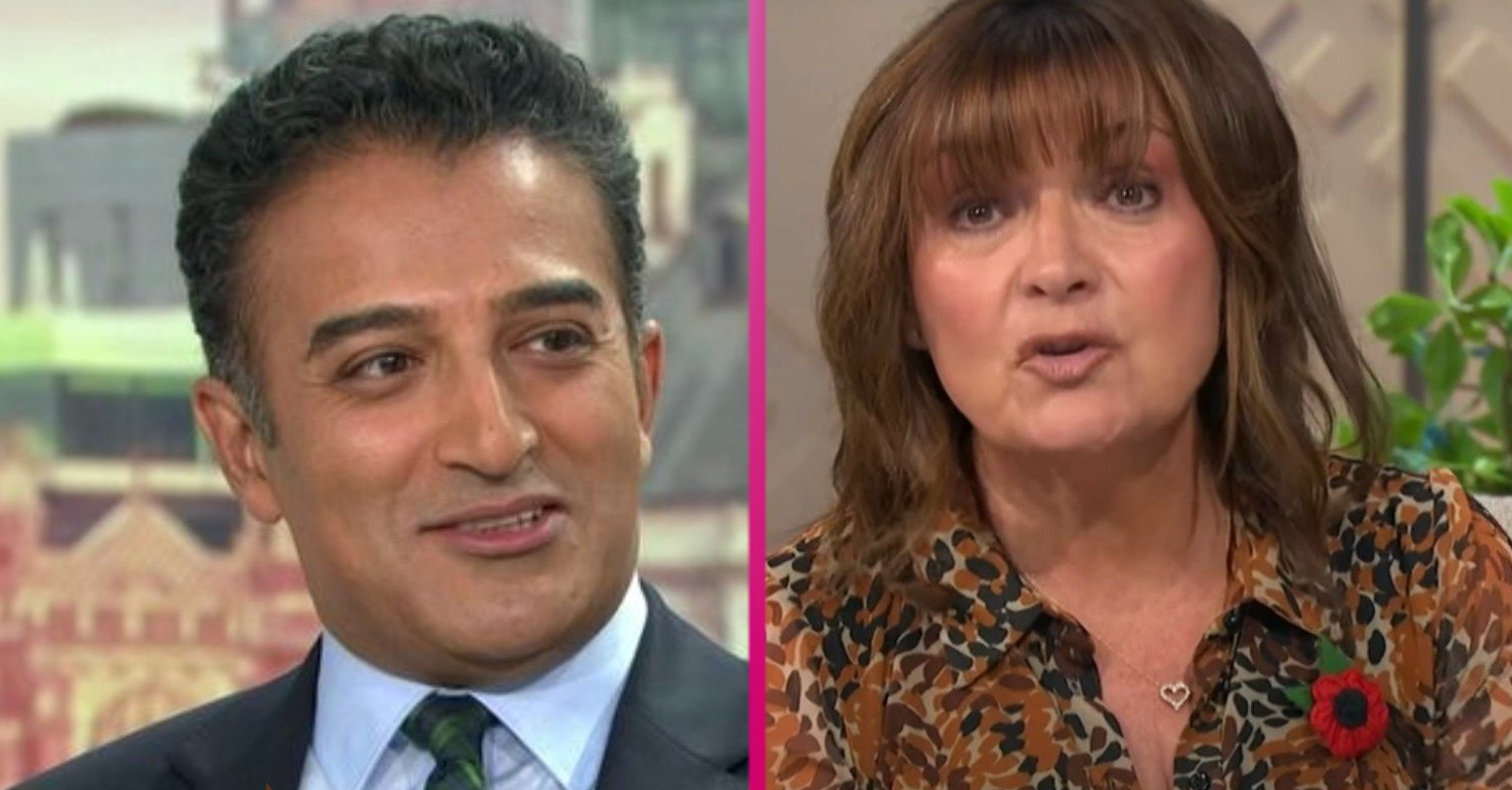 Adil Ray and Lorraine Kelly on GMB today