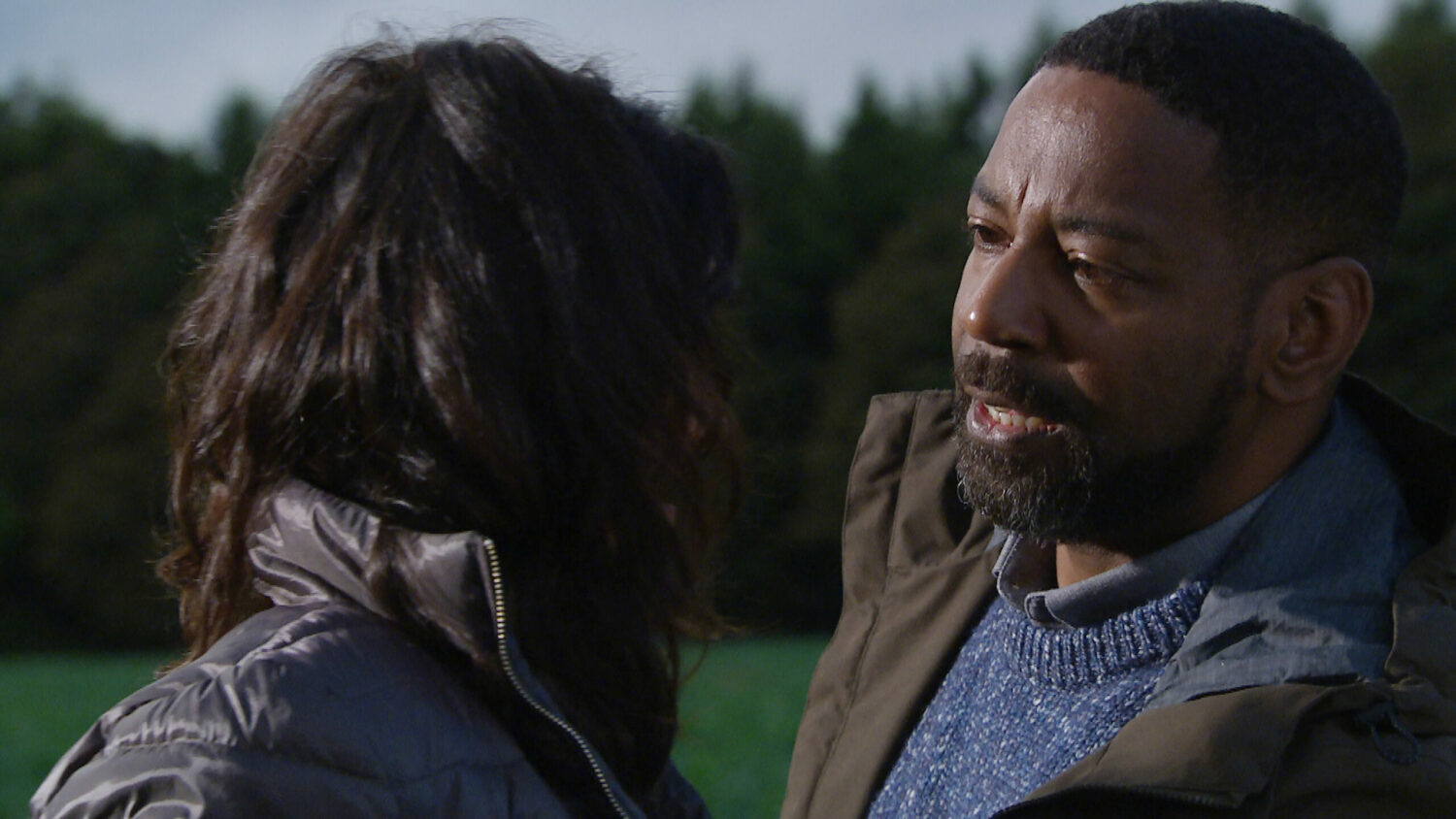 Emmerdale Tue 7 Dec Manpreet leaned in for a kiss, but Charles pulled away