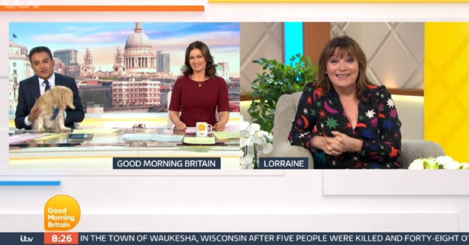 Adil Ray and Lorraine Kelly on GMB