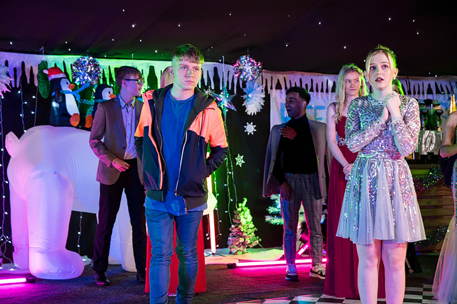 Coronation Street angry Max lashed out at Daniel at the Ice Ball with Summer watching on