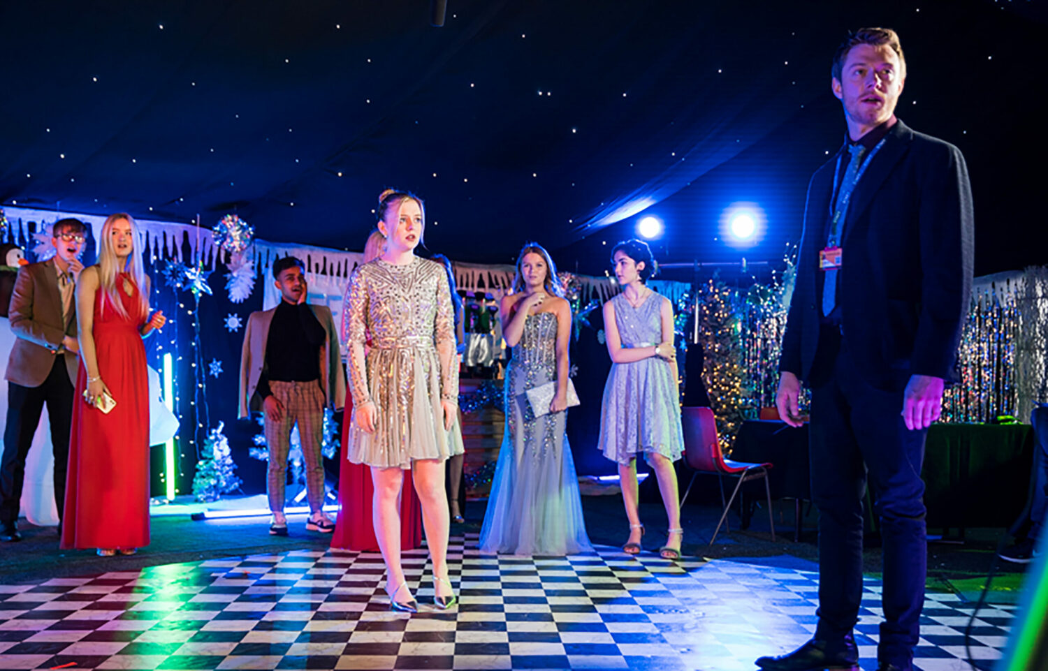 Coronation Street Summer and Daniel 'outed' at the Ice Ball