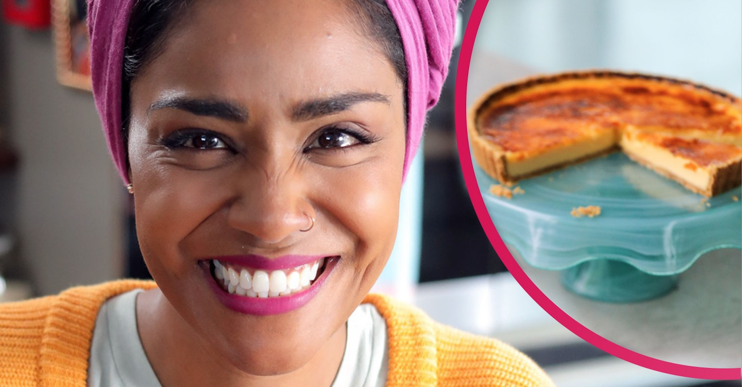 Nadiya's Fast Flavours episode three on BBC Two has some amazing recipes including pretzel nut brulee tart