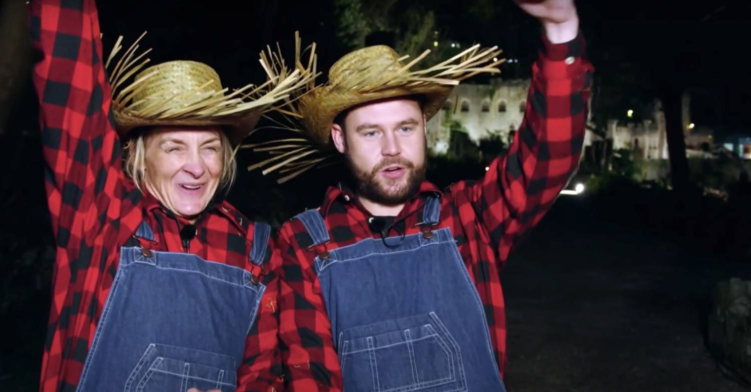 Louise Minchin with fellow castmate Danny Miller