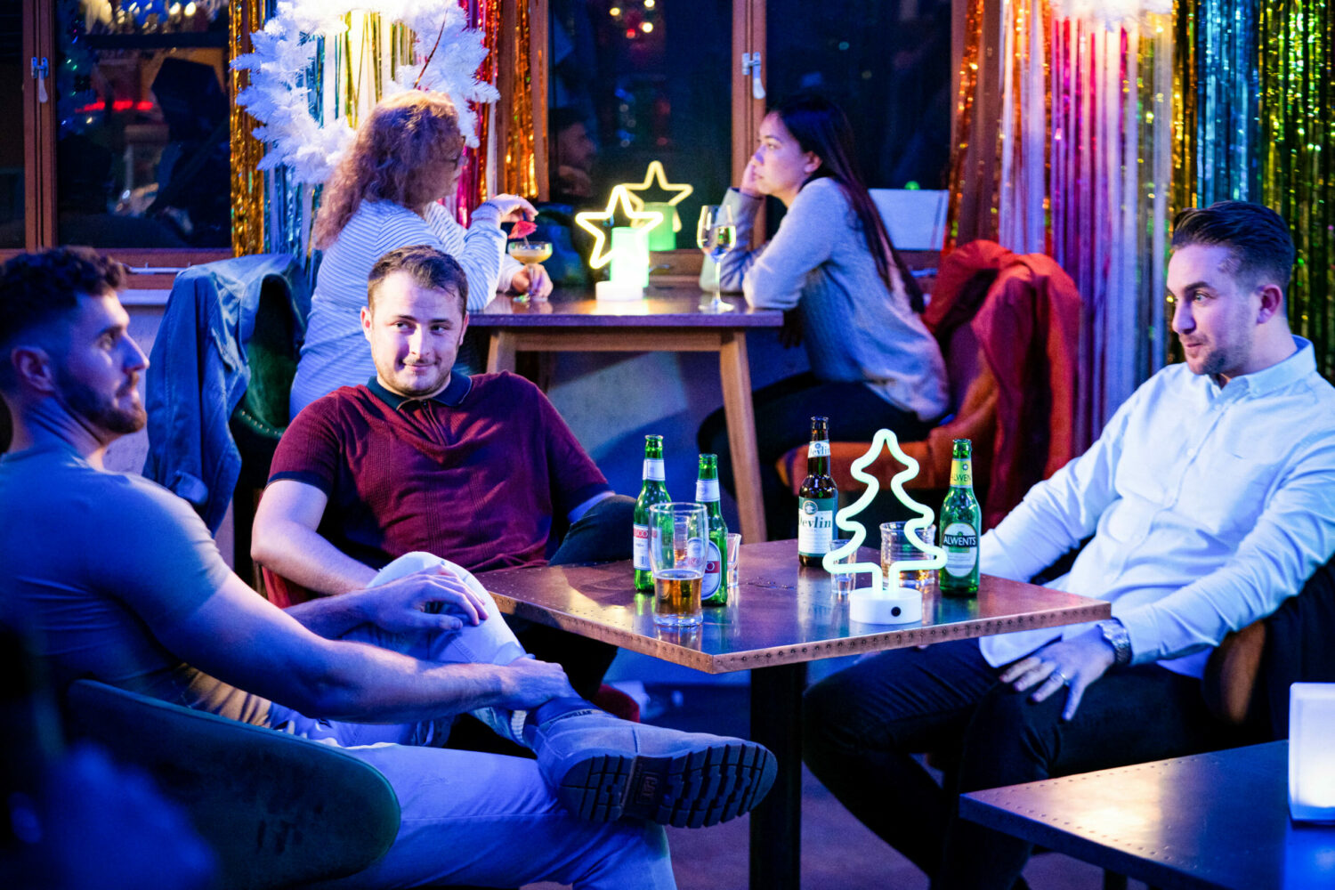 EastEnders Dec 2 Ben and Callum see a handsome man and they get together for a drink
