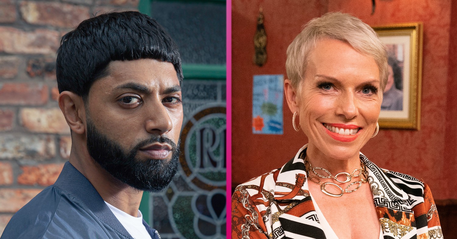 The Coronation Street passion is burning between Zeedan Nazir and Debbie Webster - but will they join the ranks of soap couples? (Credit: ITV)