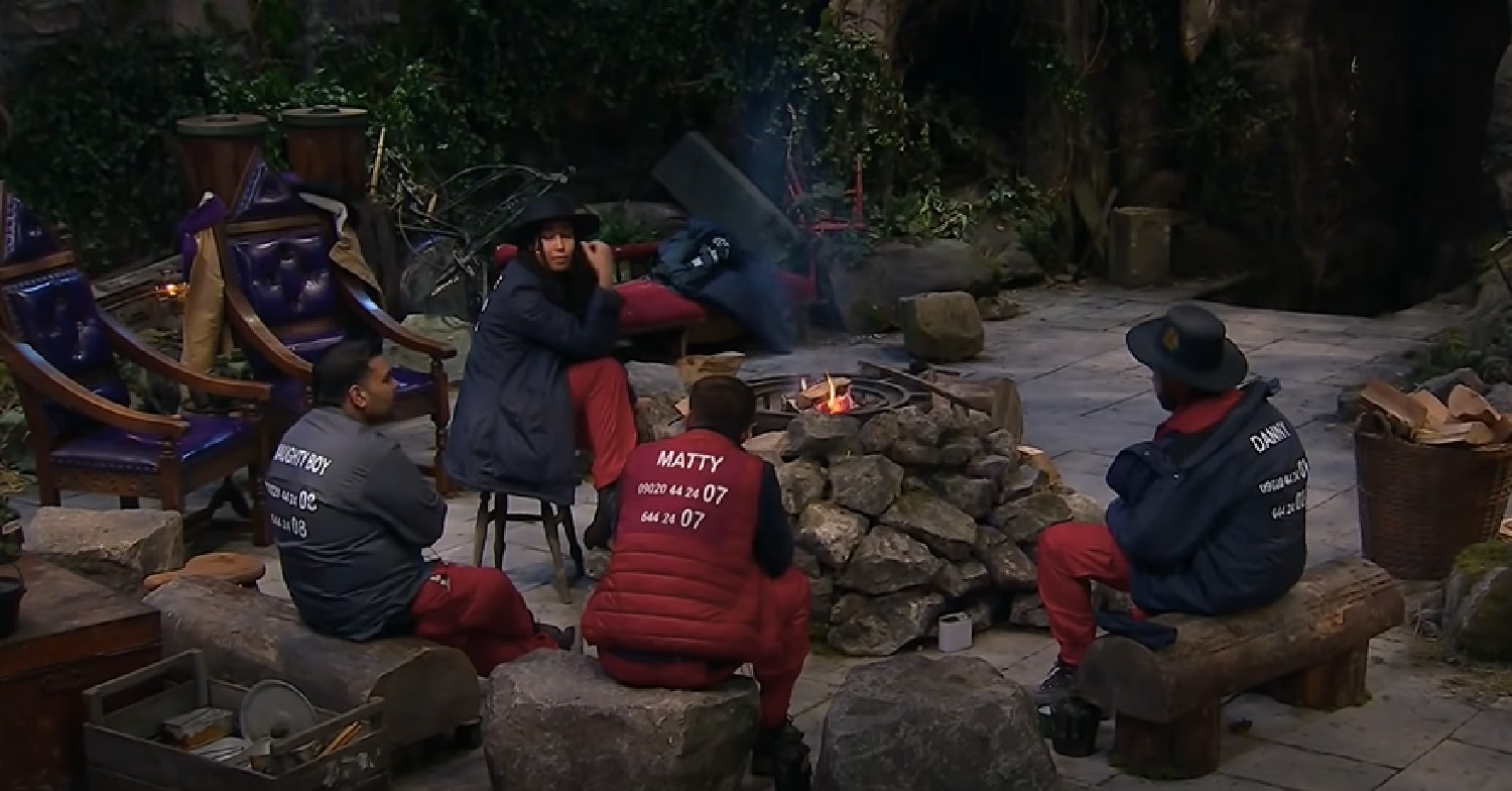 I'm A Celebrity campmates inside castle