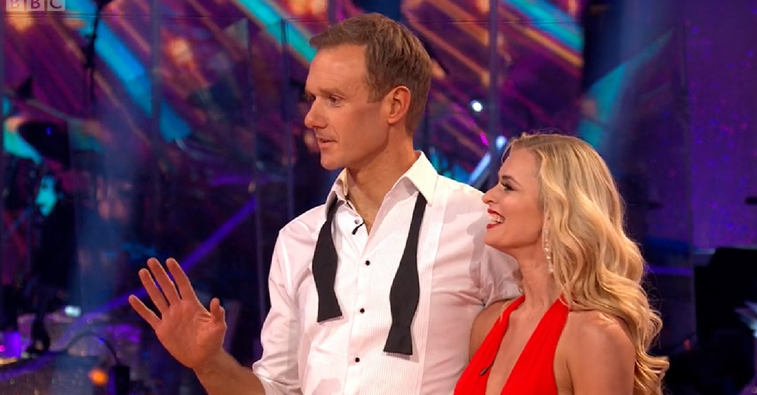Dan Walker with Nadiya on Strictly Come Dancing
