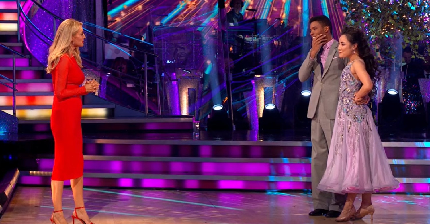 Tess Daly speaks to Rhys Stephenson on Strictly Come Dancing