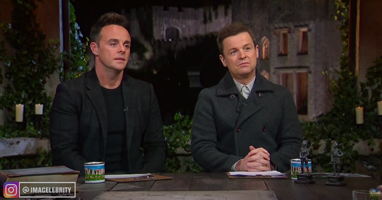 Ant and Dec interviewing on I'm A Celebrity