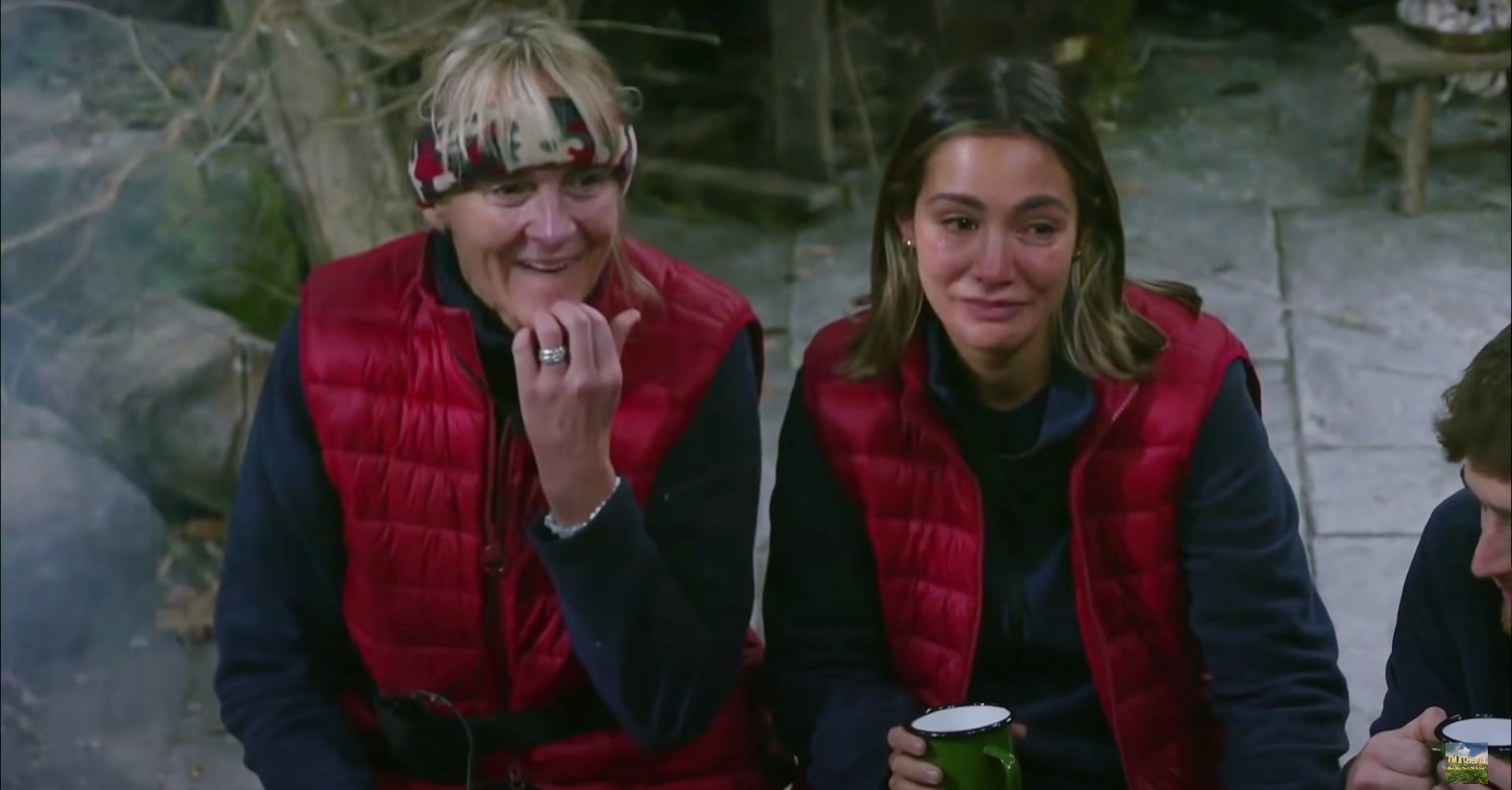 Louise Minchin and Frankie Bridge on I'm A Celebrity