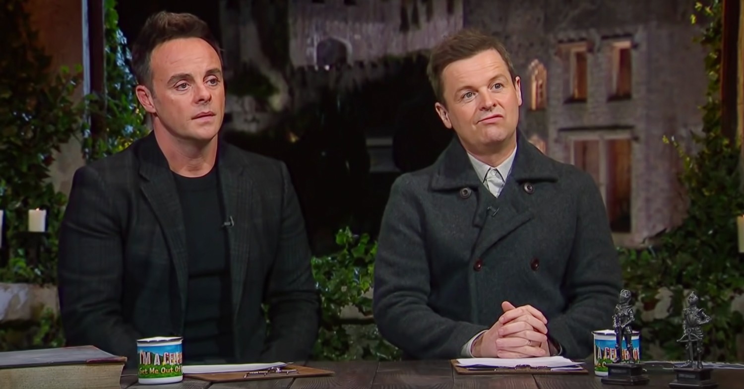 Ant and Dec on set on I'm A Celebrity