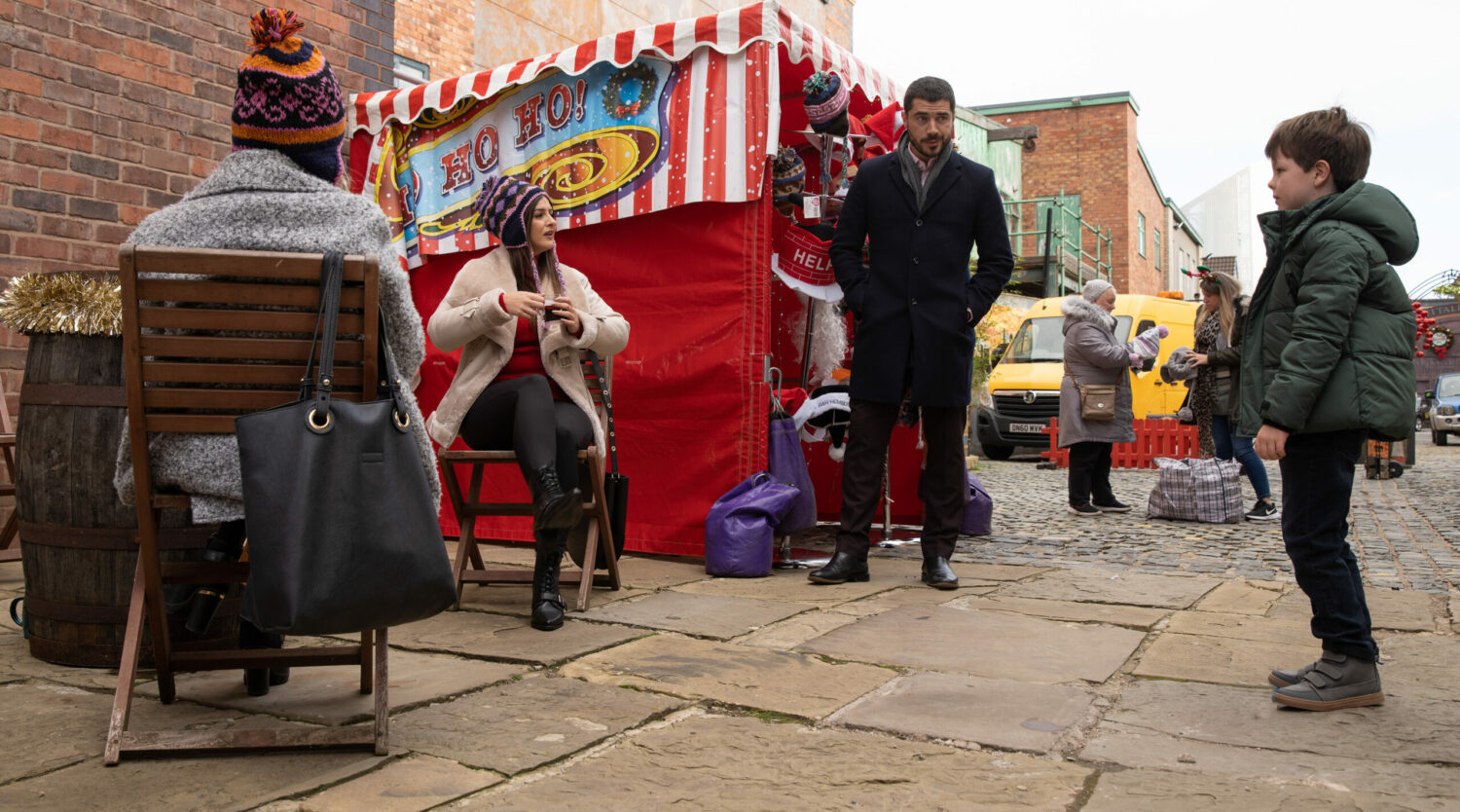 Coronation Street Dec 15 Lydia meets Adam and Sarah and it's clear she and Adam have history 