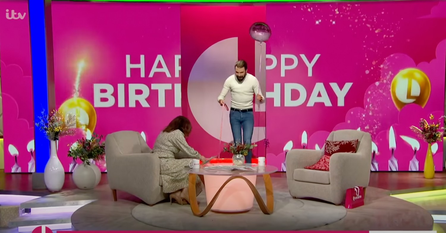 Rylan brought Lorraine's puppy Ruby to the show today on ITV