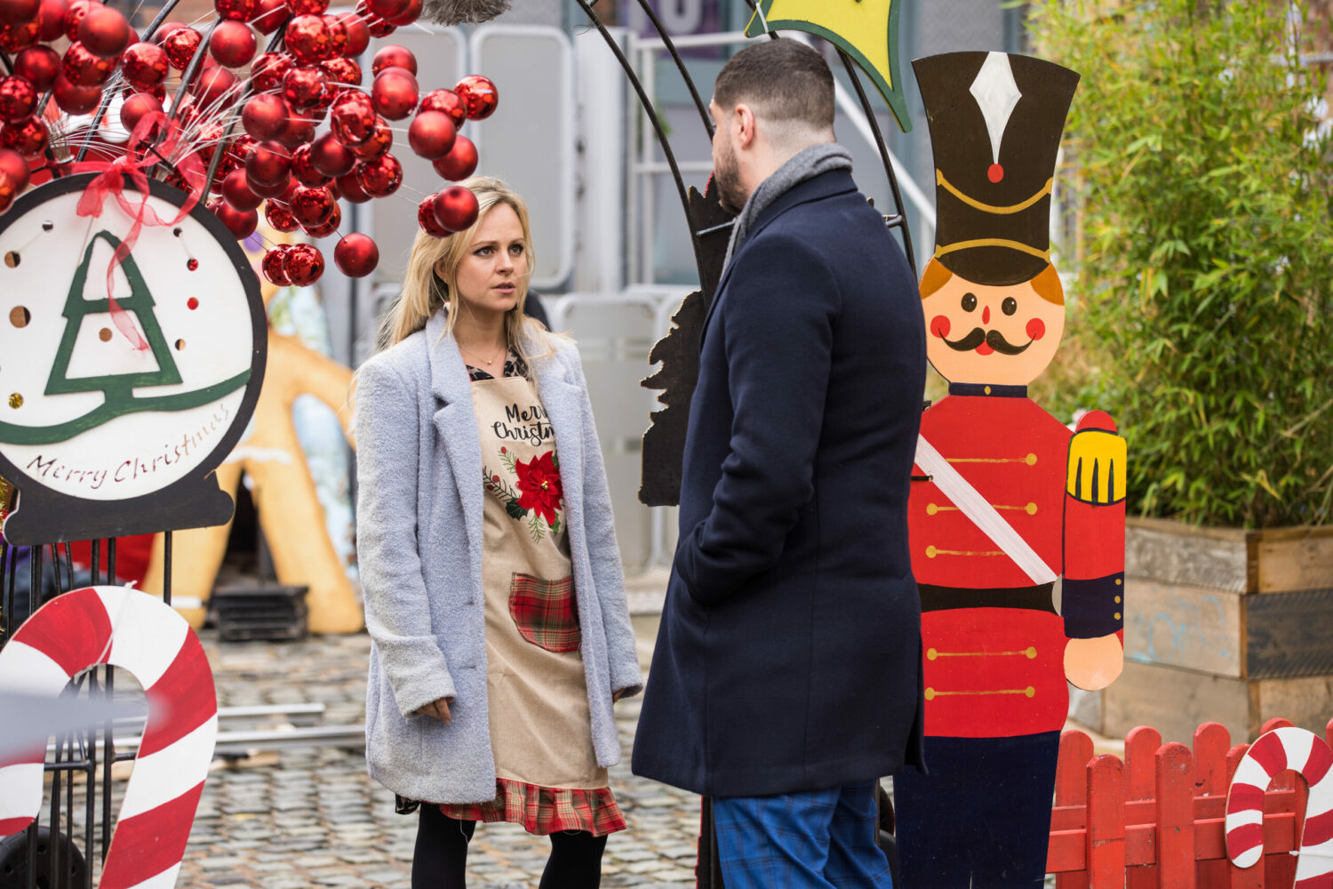 Coronation Street Dec 22 Sarah and Adam try to get the Barlows and Platts to sort out their differences so they can all spend Christmas together