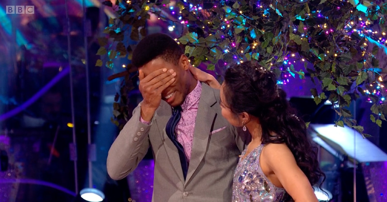 Rhys Stephenson crying on Strictly on Saturday. Vernon Kay's wife, Tess, was accused of being condescending to him