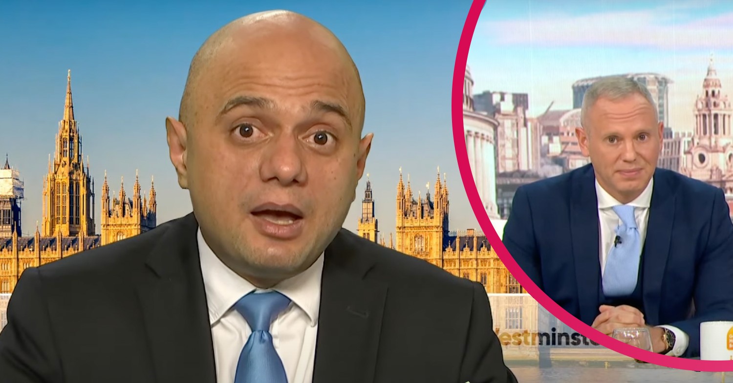 Sajid Javid, Rob Rinder on GMB news