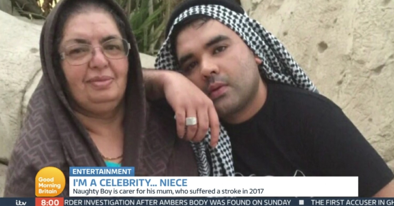 Naughty Boy and his mum on GMB