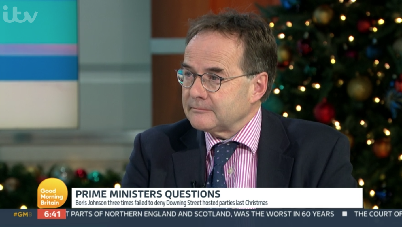 Quentin Letts on GMB was taken to task by Susanna Reid after admitted he broke COVID rules
