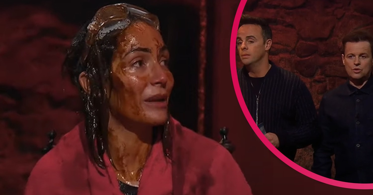 Frankie Bridge with Ant and Dec on I'm A Celebrity