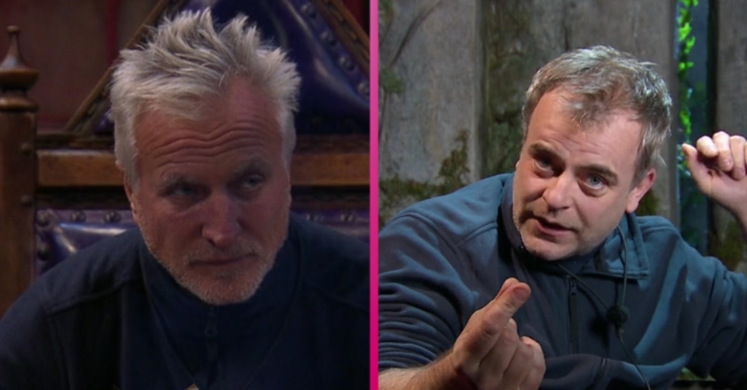 David Ginola and Simon Gregson on I'm A Celebrity