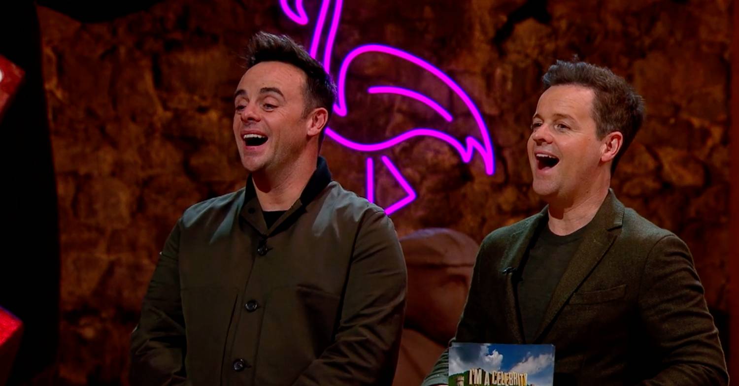 Ant and Dec look on with glee