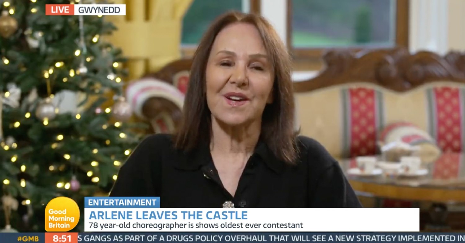 Arlene Phillips on GMB today to talk about I'm A Celebrity exit
