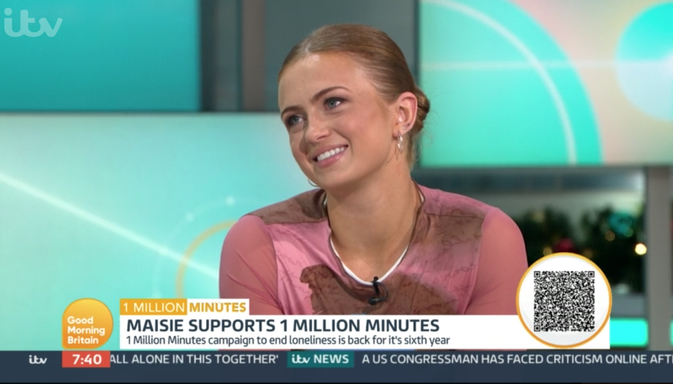 Viewers praised Maisie for her openness and honesty on GMB this morning