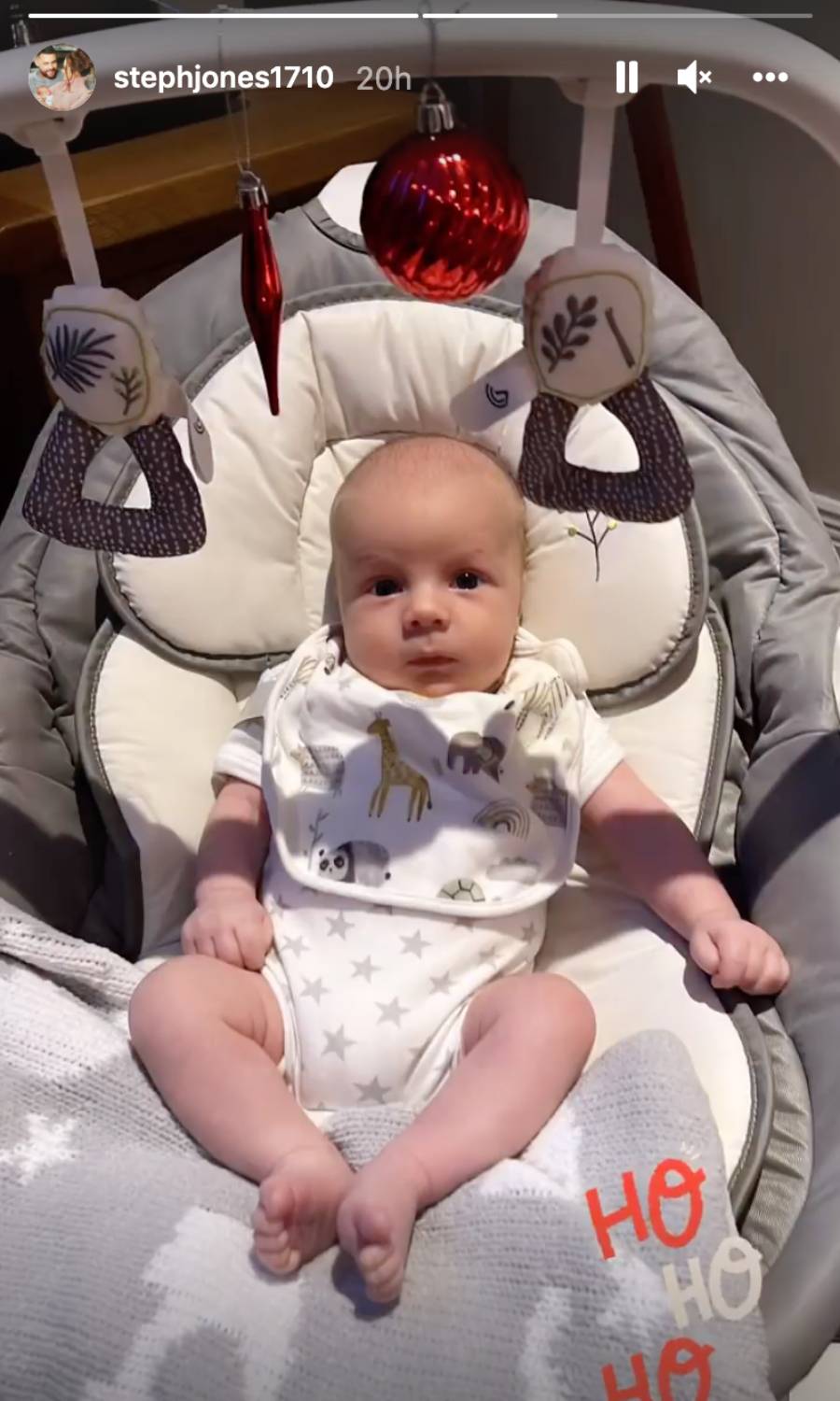 Danny Miller and partner Steph's son Albert was born in October