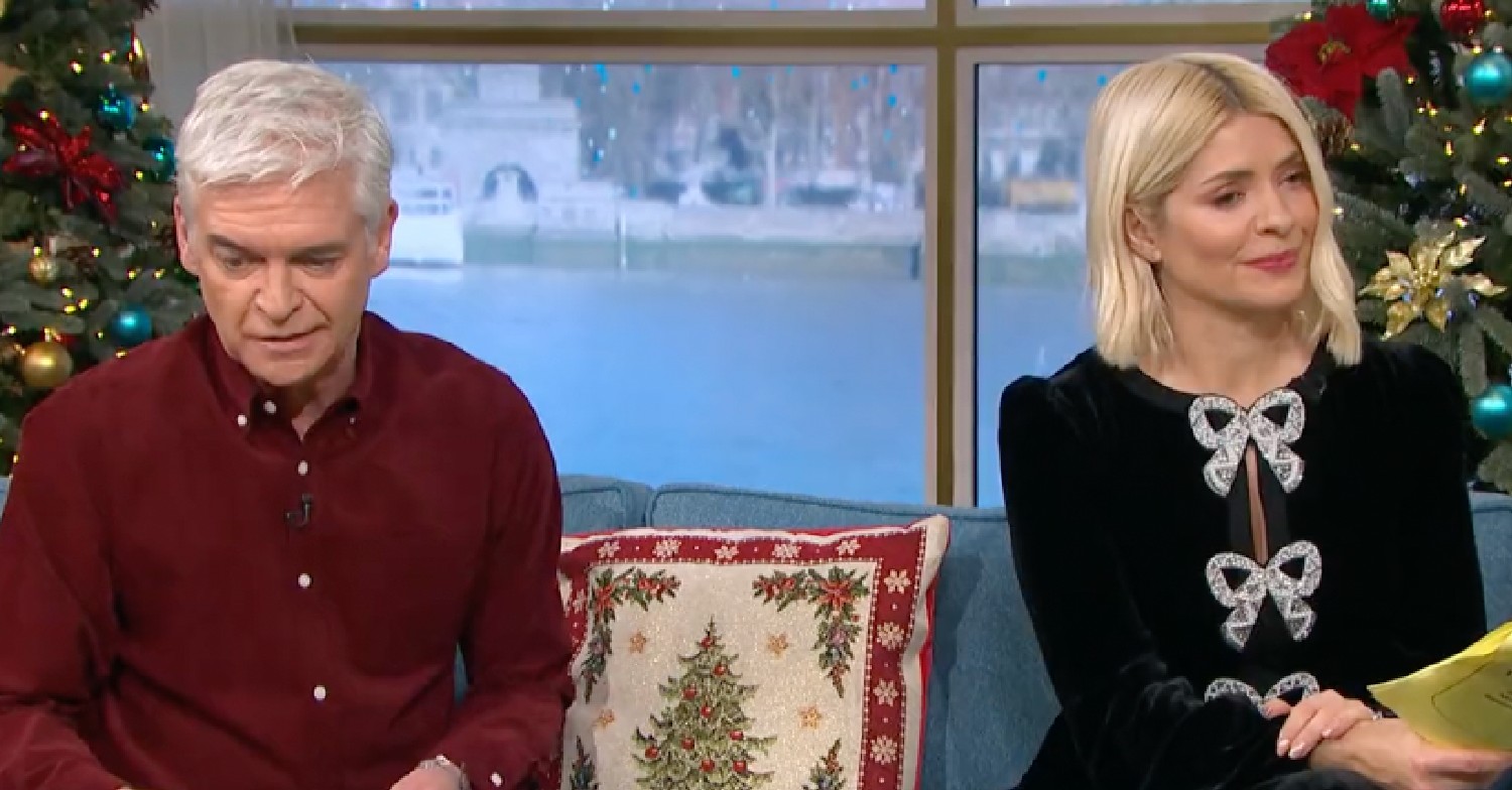 Phillip Schofield and Holly Willoughby on This Morning today