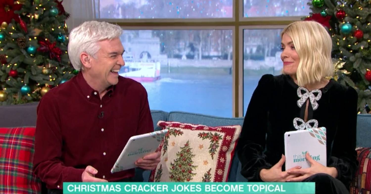Phillip Schofield clearly enjoyed his own joke about Piers Morgan