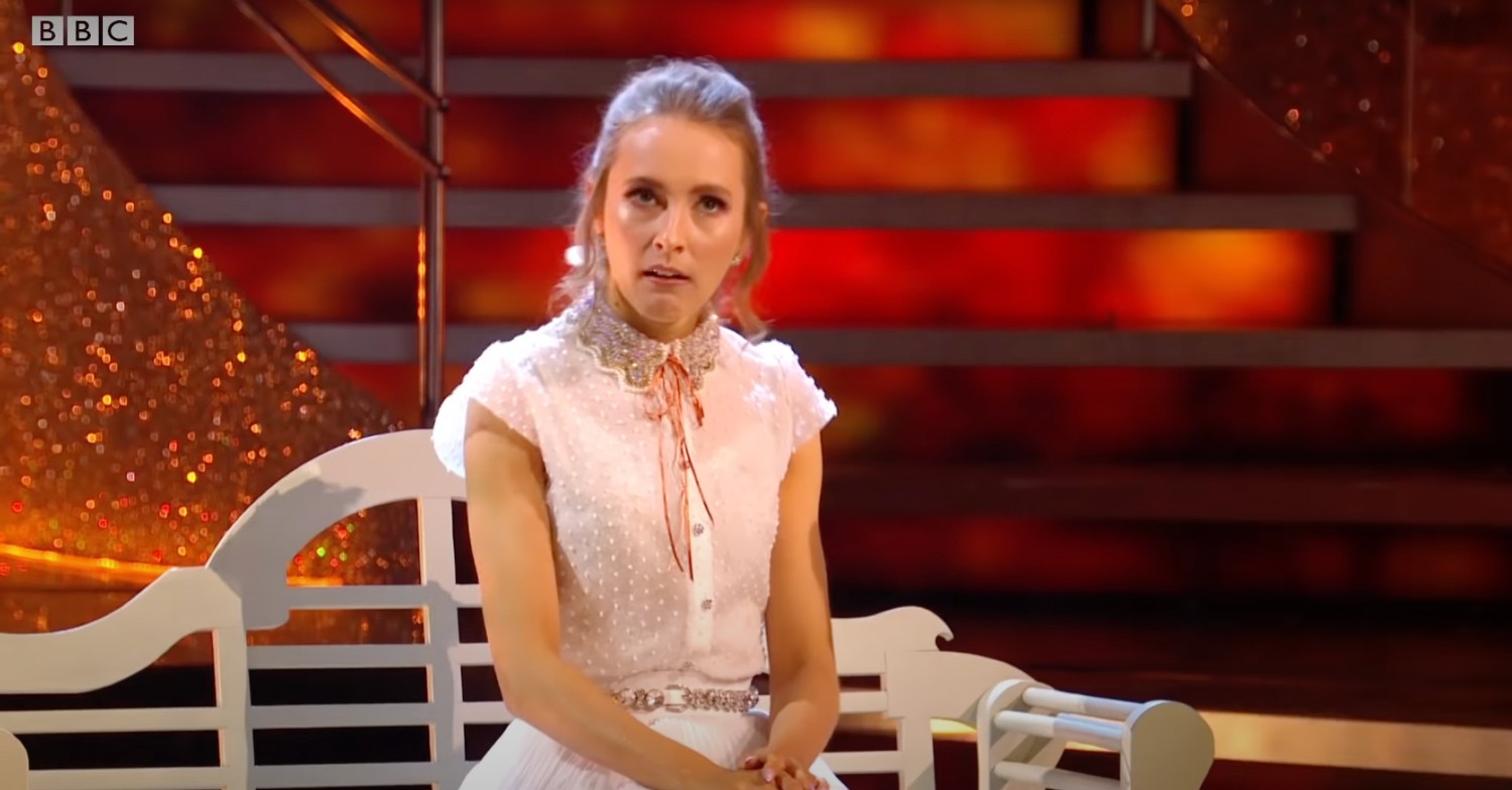rose ayling ellis pulling a face on bbc strictly