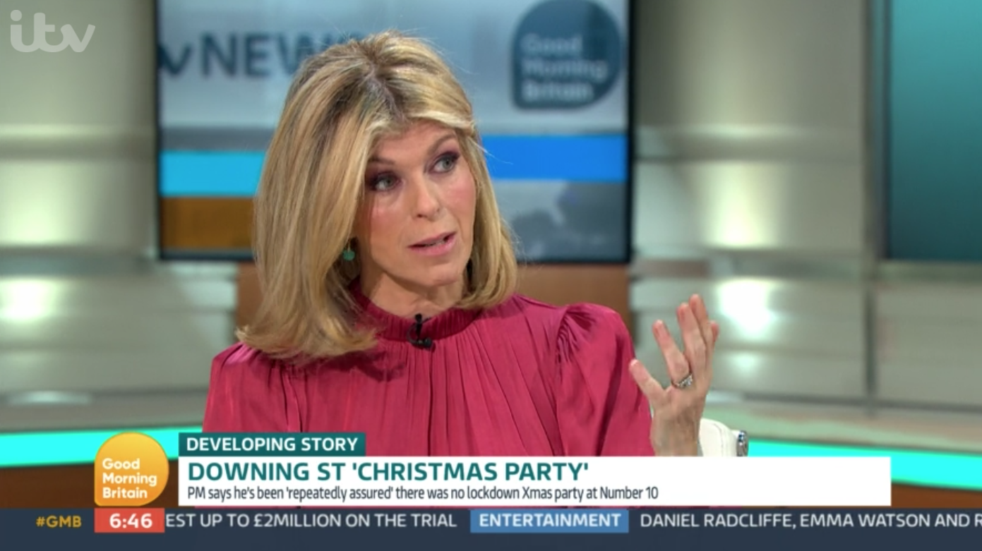 Kate Garraway said on GMB that her inlaws could not visit husband Derek last year