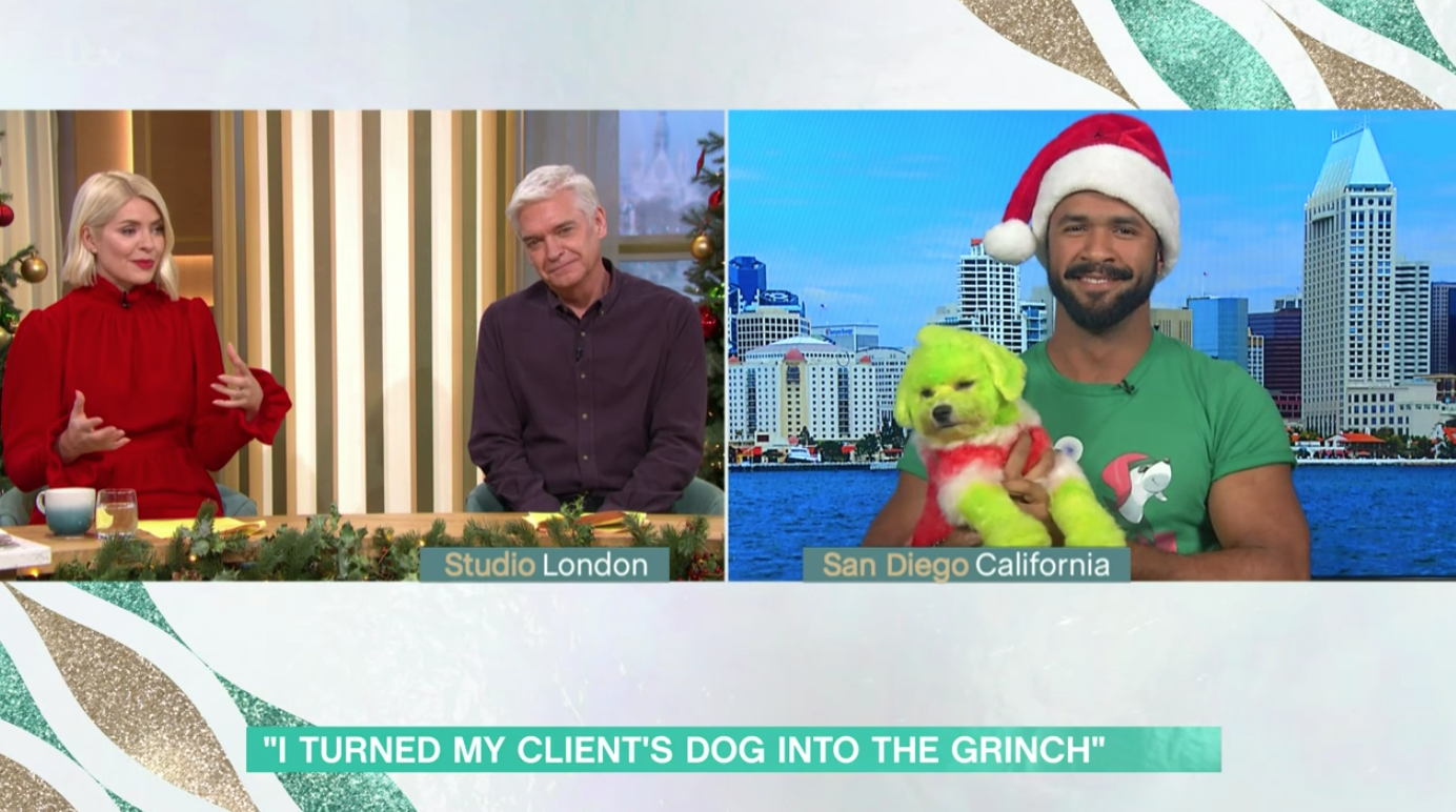 This Morning viewers branded dying dogs to look like The Grinch 'animal cruelty' today