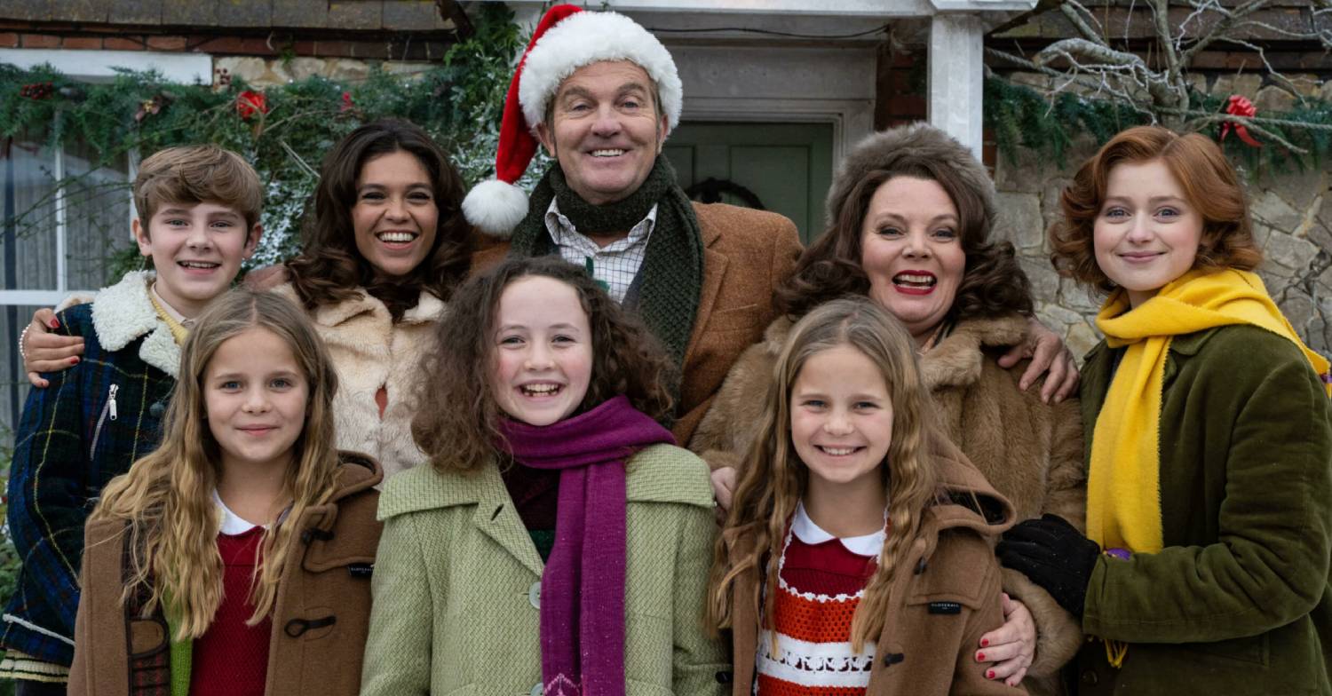 The Larkins cast, including Bradley Walsh